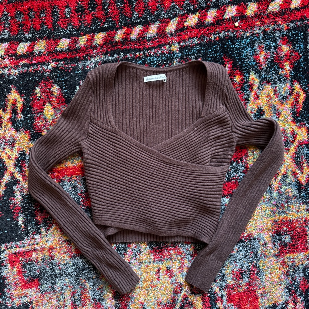 SOLD - Abercrombie Wrap Sweater Top
